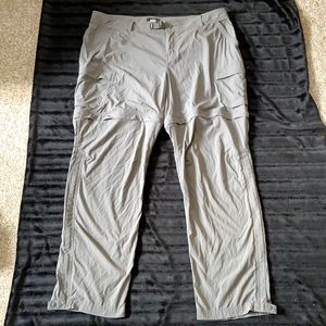 REI CONVERTIBLE PANTS & SHORTS CARGO pockets 16P petite gray